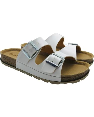 INBLU SANDALIA MUJER ESTILO CHANCLA NB000007 BLANCO