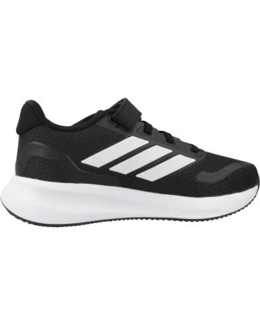 SCARPE ADIDAS RUNFALCON 5 VELCRO BAMBINO IE8574 NERO-BIANCO NEGRO