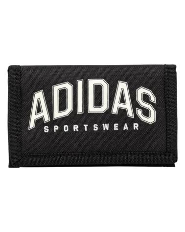 ADIDAS VERSITY JG1107 BLACK WALLET WITH SPORTSWEAR LOGO NEGRO