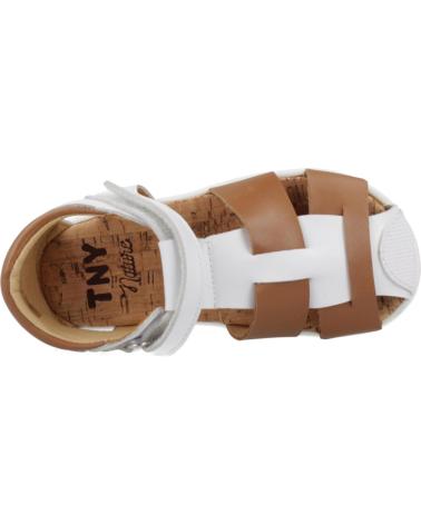 TINNY SHOES SANDALIAS NINO MODELO TRITON203 COLOR BLANCO BEYAD