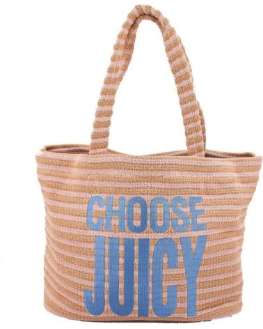 JUICY COUTURE BOLSOS MUJER MODELO JL5 NORA STRAW LARGE COLOR MARRON CLARO LSKBLU