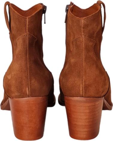 Botines de Mujer BRYAN BOTAS CAMPERAS PIEL SERRAJE MARRONES SERRAJE TABAC