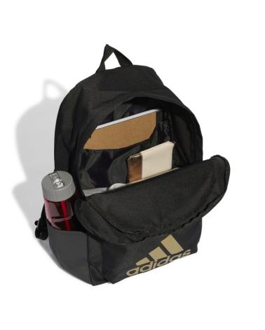 ADIDAS CLASSIC BOS 3S BP RUCKSACK SCHWARZ MIT GOLDLOGO IL5812 NEGRO