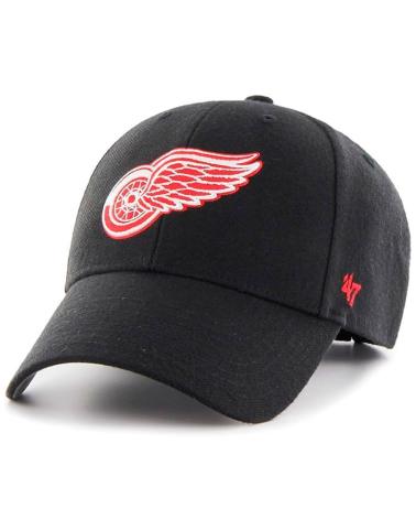 47 BRAND BRAND 47 GORRA DETROIT RED WINGS H-MVP05WBV-BKA NEGRO