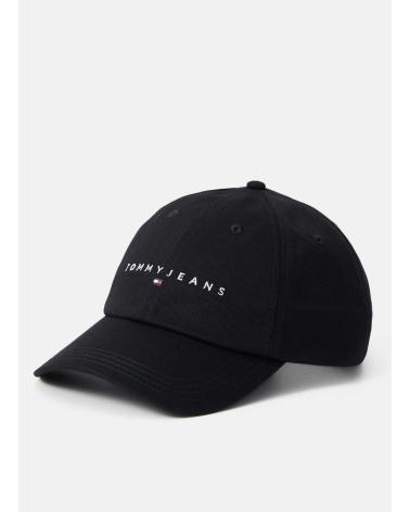 TOMMY HILFIGER GORRA TJM LINEAR LOGO 6 PANEL CAP NEGRO