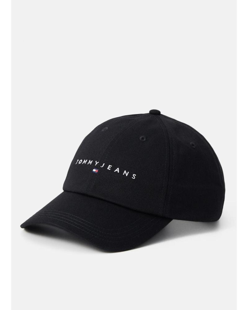 TOMMY HILFIGER GORRA TJM LINEAR LOGO 6 PANEL CAP NEGRO