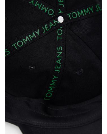 TOMMY HILFIGER GORRA TJM LINEAR LOGO 6 PANEL CAP NEGRO
