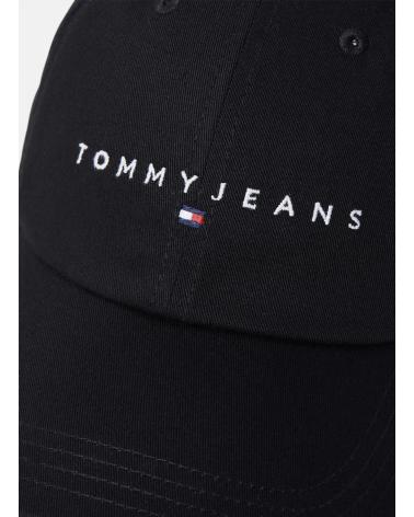 TOMMY HILFIGER GORRA TJM LINEAR LOGO 6 PANEL CAP NEGRO