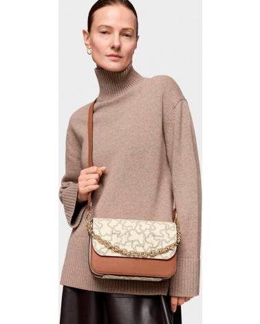 TOUS BANDOLERA M CHAIN KAOS ICON CAMEL