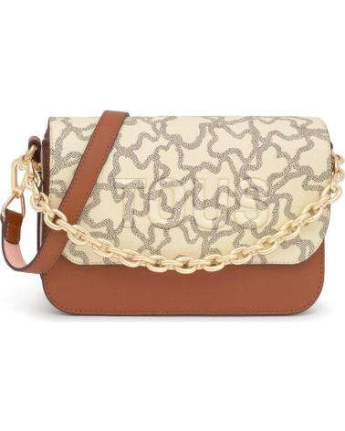 TOUS BANDOLERA M CHAIN KAOS ICON CAMEL