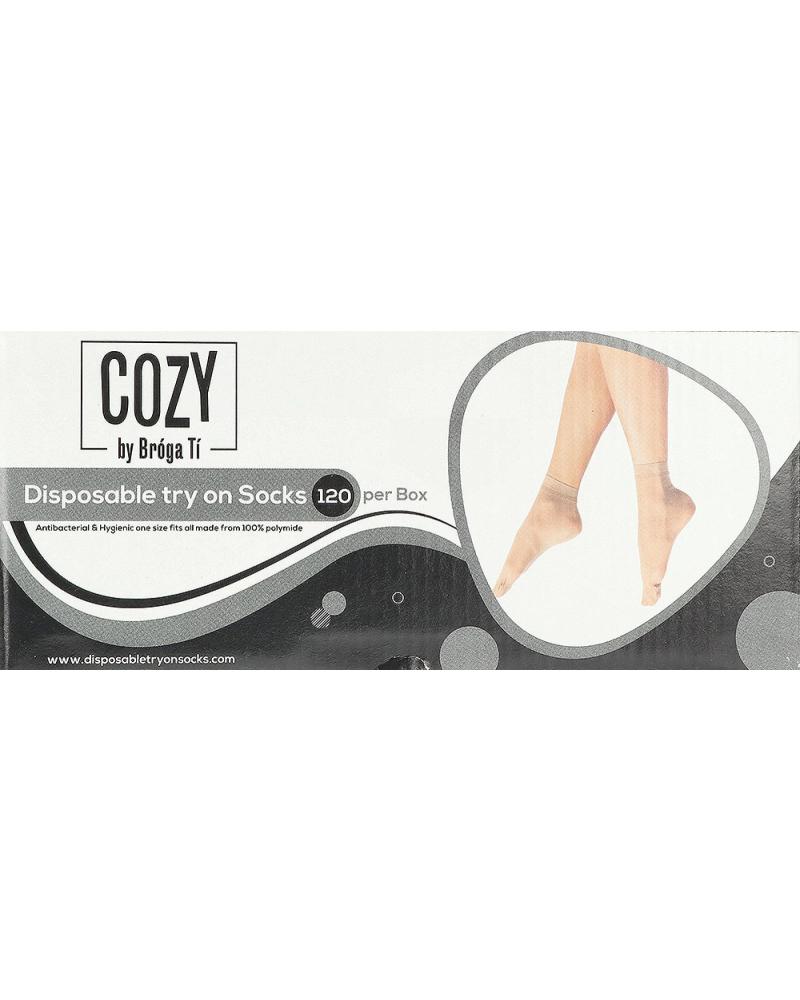 COZY CALCETINES TRY ON DESECHABLES 120UDS BEIGE