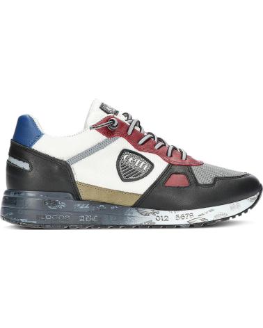 Esportes  de Homem CETTI ZAPATILLAS CASUAL PIEL MANHATTAN MULTICOLOR BLANCO