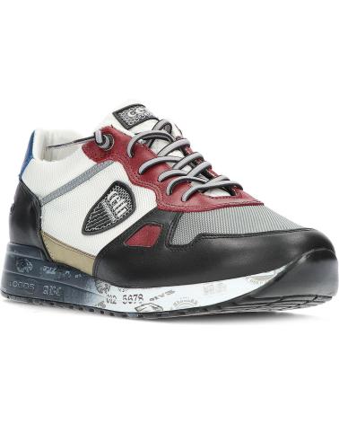 Esportes  de Homem CETTI ZAPATILLAS CASUAL PIEL MANHATTAN MULTICOLOR BLANCO
