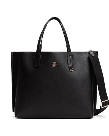 Inicio-TOMMY-HILFIGER-BOLSOS-MUJER-MODELO-TH-DISTINCT-SATCHEL-COLOR-NEGRO-BDS