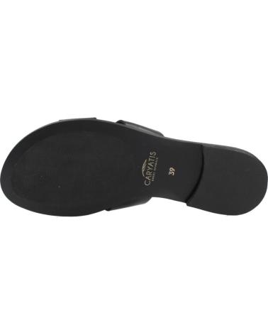 CARYATIS SANDALIAS PLANAS CARYATIS MODELO 62081C CON DETALLE METÁLICO BLKGLD