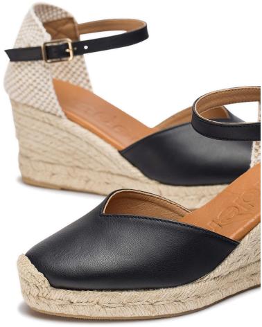 WONDERS ALPARGATAS CON CUNA ENA YD-SI685 NEGRO