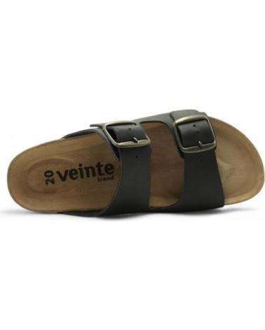 20 VEINTE TREND ZUECO PALA HEBILLAS IDRA NEGRO