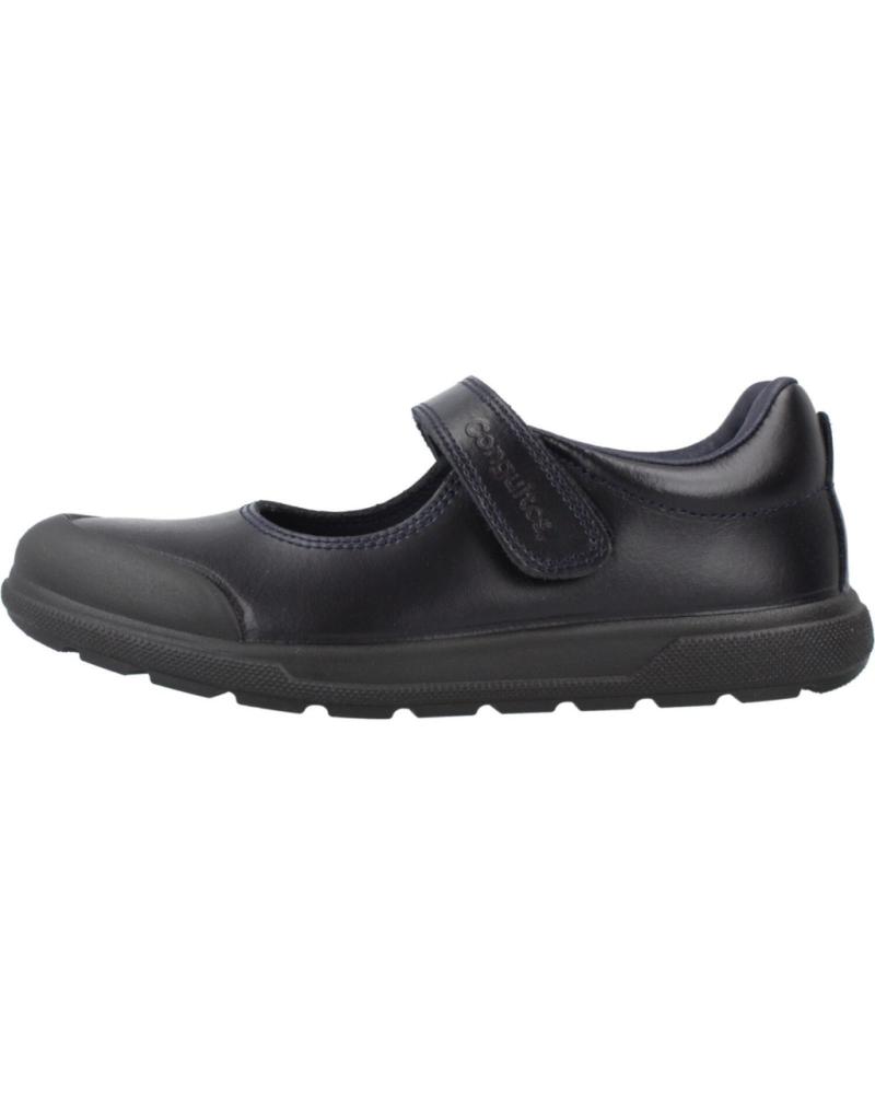Ballerines pour Fille CONGUITOS ZAPATO COLEGIAL MERCEDITA CON VELCRO NAVY