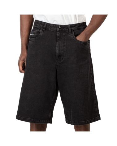 REELL PANTALON CORTO BELMONT SHORT BLACK WASH MULTICOLOR