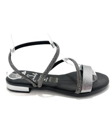 OH MY SANDALS SANDALIAS TIRAS BRILLANTES PLATEADO