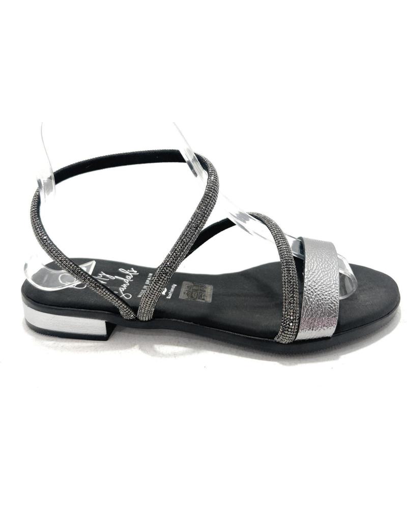 OH MY SANDALS SANDALIAS TIRAS BRILLANTES PLATEADO