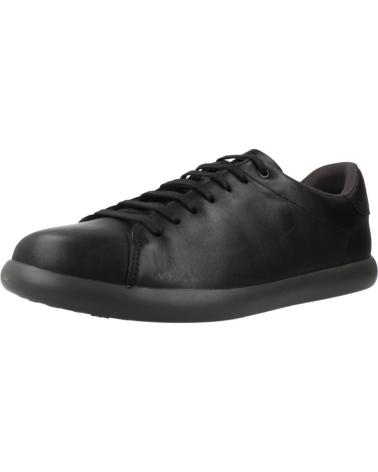 Schuhe für Herren CAMPER ZAPATO CASUAL DE PIEL CON CORDONERAS Y SUELA GOMA NEGRO