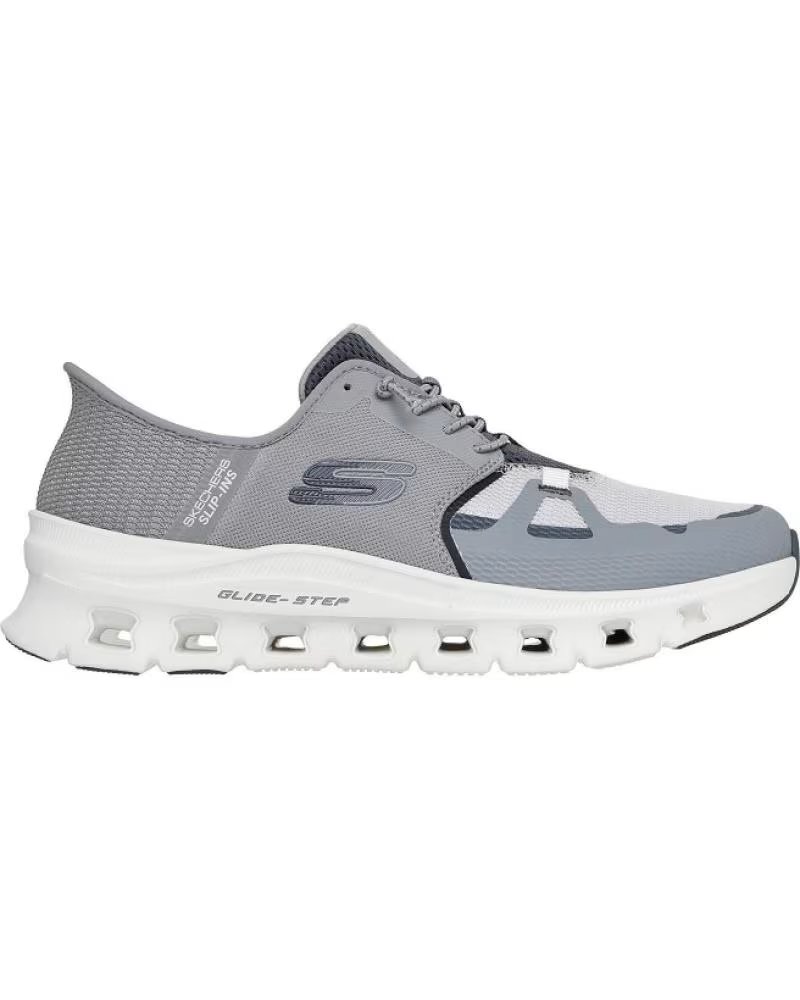 SKECHERS Zapatillas 232930Gycc en gray mesh-hotmelt -charcoal trim para hombre GRAY MESH-HOTMELT -CHARCOAL TRIM