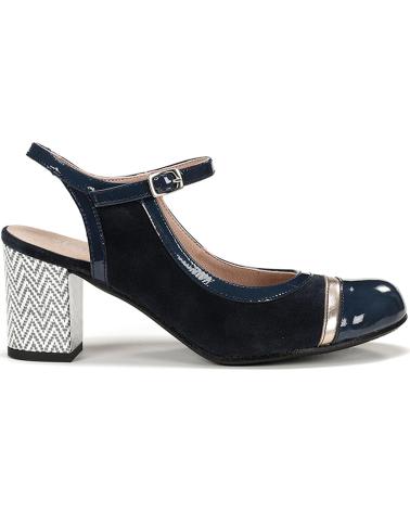 FLUCHOS ZAPATOS DE TACON DORKING BY RODIN D9093 BLUEMARINOCAVA