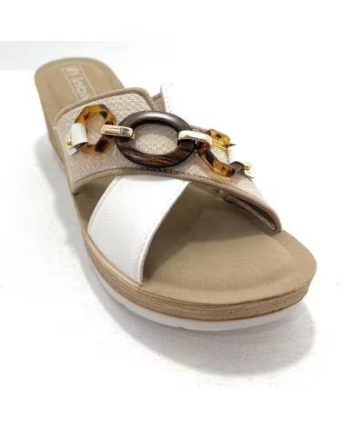 DUENDY ZUECOS CUnA CONFORT CADENA RELAX BLANCO