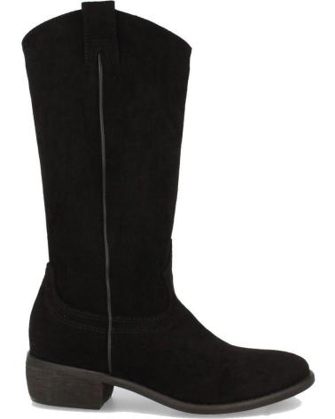 PUNTOSALAO BOTAS CON TACON BAJO COMODO TIRA EN CANA MUJER COLOR NEGRO VARIOS COLORES