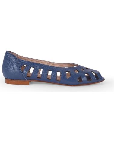 MENINA STEP WOMENS BAKIO BALLET FLAT SANDALS BLUE
