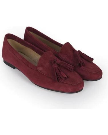 MENINA STEP WOMENS CARDIFF SUEDE SANDALS BURGUNDY