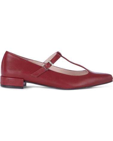 MENINA STEP WOMENS POINTED TOE STRAPPY SANDALS BURGUNDY