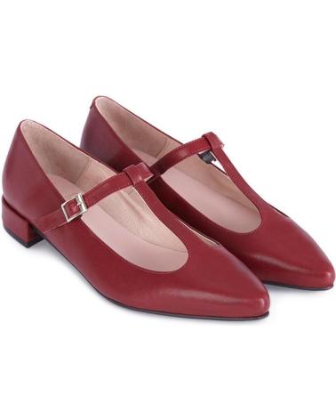 MENINA STEP WOMENS POINTED TOE STRAPPY SANDALS BURGUNDY