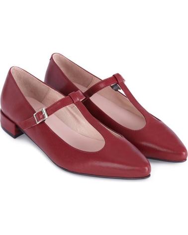 MENINA STEP WOMENS POINTED TOE STRAPPY SANDALS BURGUNDY