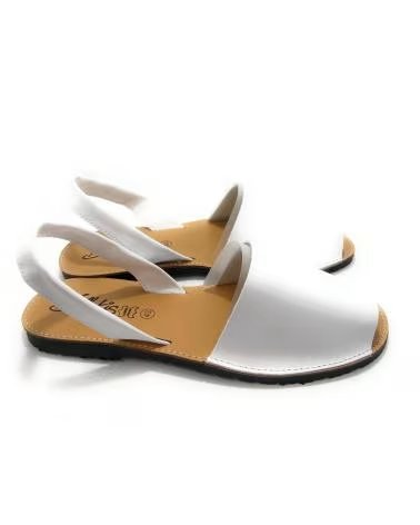 DUENDY MENORQUINAS PIEL CABALLERO COMODAS SPAIN BLANCO
