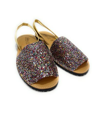MINORCHINE BASICHE IN PELLE GLITTER CHIC VISION VARIOS COLORES