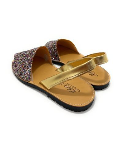 GLITZER-LEDER-MENORQUINAS BASIC CHIC VISION VARIOS COLORES