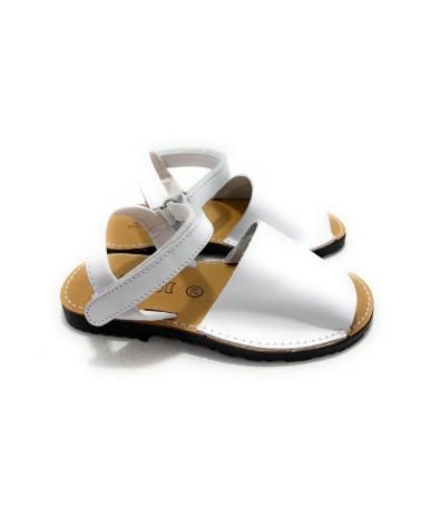 MENORQUINAS DE PIEL BLANCAS CHIC VISION CON CIERRE ADHERENTE BLANCO