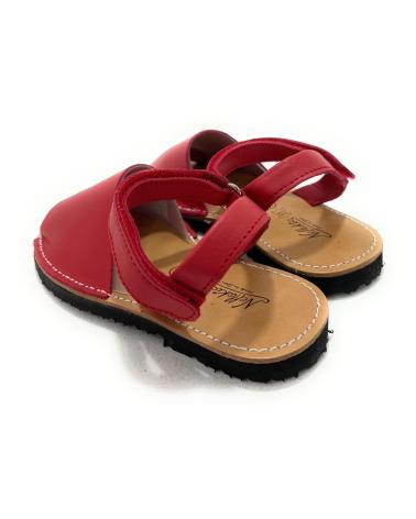 MENORQUINAS CHIC VISION DE PIEL ROJAS PARA NIÑA ROJO