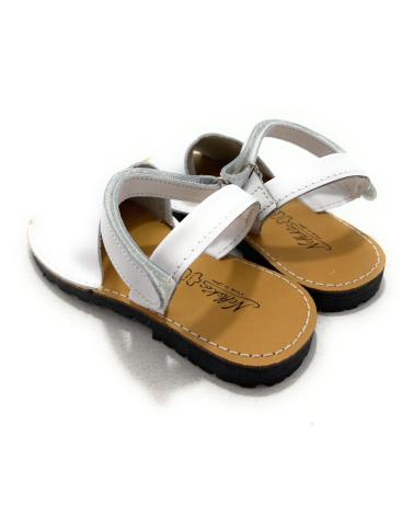 MENORQUINAS CHIC VISION DE PIEL BLANCA CON CIERRE ADHERENTE BLANCO