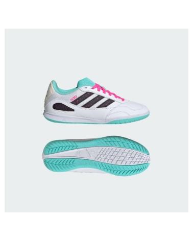 ADIDAS SUPER SALA III J JR5400 JUNIOR BRANCO AQUA ROSA BLANCO
