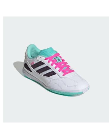ADIDAS SUPER SALA III J JR5400 JUNIOR BRANCO AQUA ROSA BLANCO