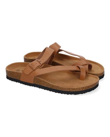 PUNTOSALAO BIO FLACHSANDALE SKLAVEN-STIL M-15 TAUPE VARIOS COLORES