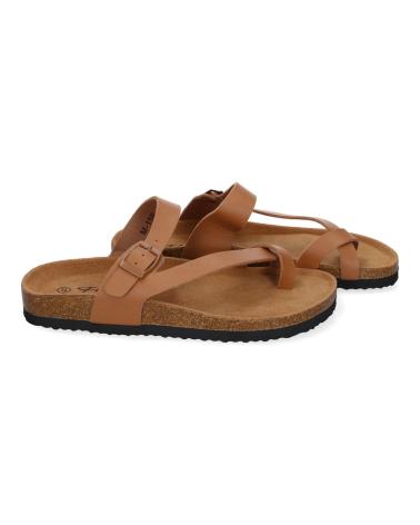 PUNTOSALAO BIO FLACHSANDALE SKLAVEN-STIL M-15 TAUPE VARIOS COLORES