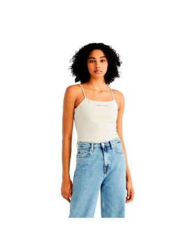WHITE TANK TOP TOMMY JEANS DW0DW17364 BLANCO