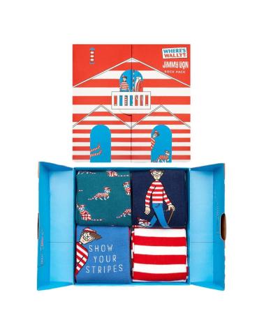 PACK 3 MEIAS JIMMY LION EDIÇÃO ONDE ESTÁ O WALLY MULTICOLOR MULTICOLOR