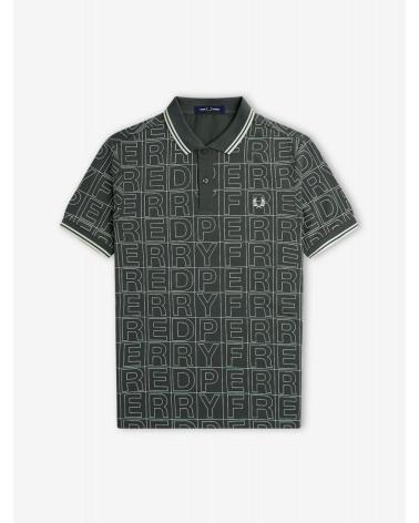 FRED PERRY GRAFIK-POLO M7757 GRÜN VERDE