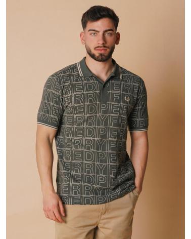 FRED PERRY GRAFIK-POLO M7757 GRÜN VERDE
