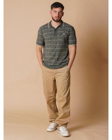 FRED PERRY GRAFIK-POLO M7757 GRÜN VERDE